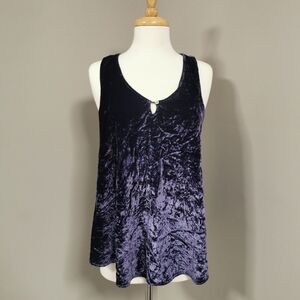Anthropologie Sapphire Blue Tank Top - Medium